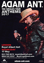 Adam Ant - Royal Albert Hall, Kensington Gore, London 7.4.17